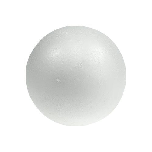 Boule en polystyrène Ø20cm blanche 2 pcs