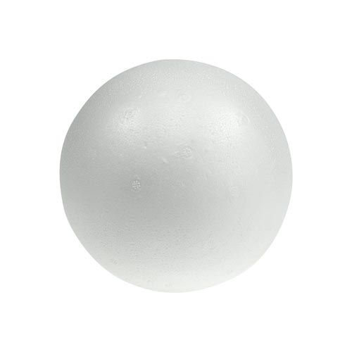 Floristik24 Boule en polystyrène Ø20cm blanc 2pcs