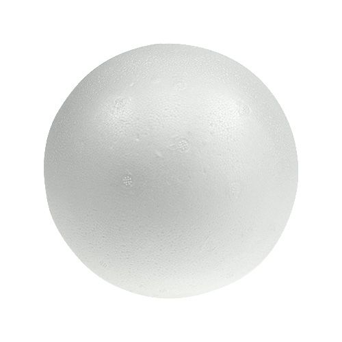 Floristik24 Boule en polystyrène Ø25cm blanche