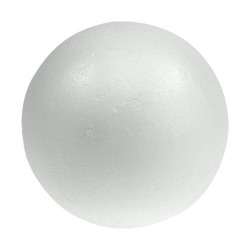 Floristik24 Boule en polystyrène Ø30cm blanc