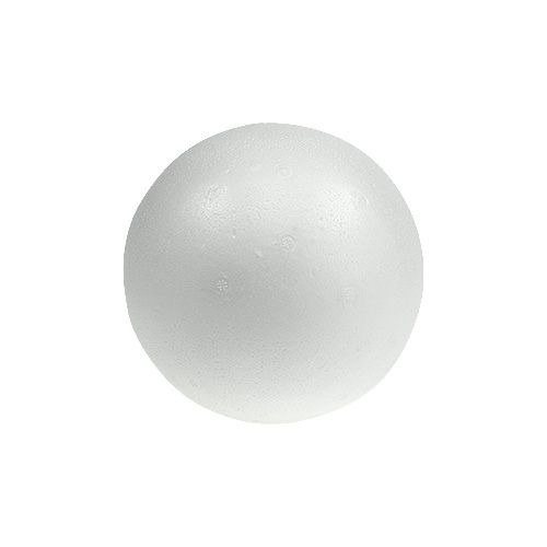 Floristik24 Boule polystyrène Ø8cm blanc 10p