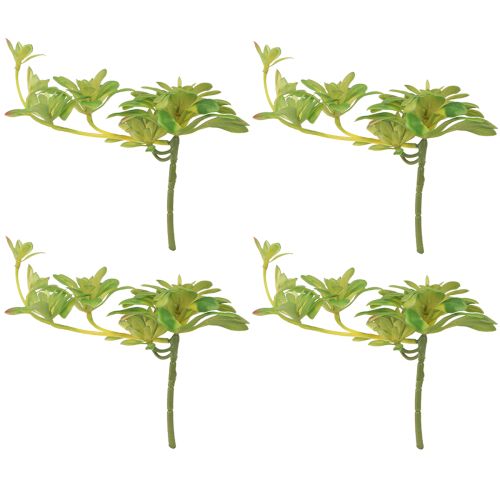 Article Plante artificielle succulente avec pic Aeonium Vert 30cm 4 pcs