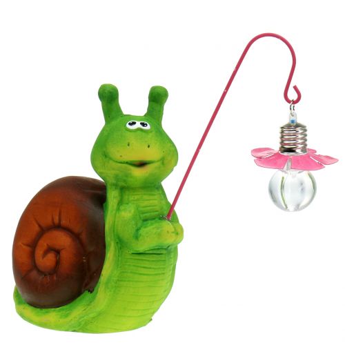 Floristik24 Escargot Figure à décorer avec lumière H18cm