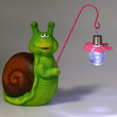 Floristik24 Escargot Figure à décorer avec lumière H18cm