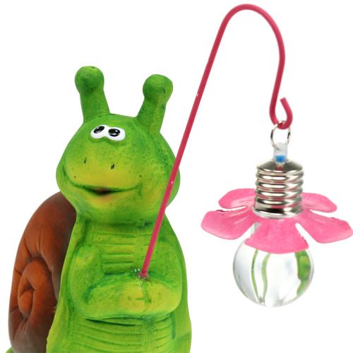 Floristik24 Escargot Figure à décorer avec lumière H18cm