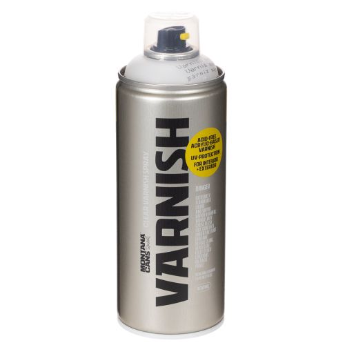 Vernis en aérosol mat transparent, résistant aux UV, sans acide, Montana Cans, 400 ml