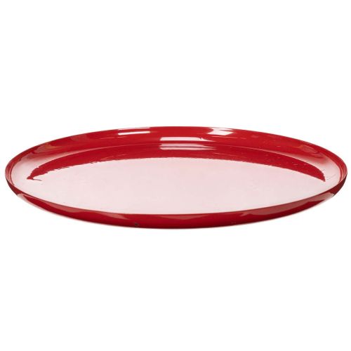 Plateau décoratif rouge, design minimaliste, 27 cm acheter | Floristik24.be