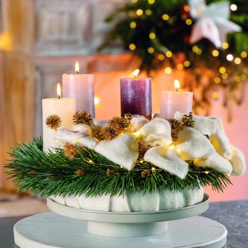 Plateau décoratif en métal de 30 cm, soucoupe pour plantes | Floristik24.be