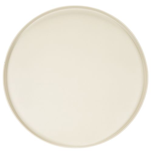 Assiette ronde décorative beige avec une base de 40 cm de haut | Floristik24.be