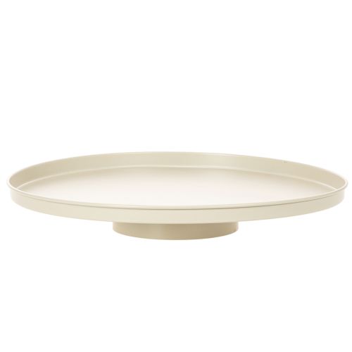 Assiette décorative en métal à motif floral, ronde, 41 cm, présentoir de table acheter | Floristik24.be