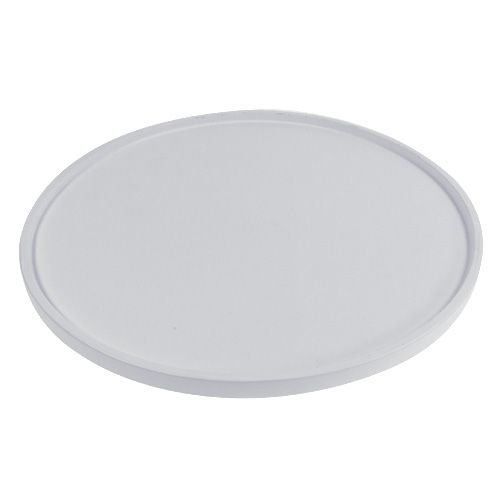Floristik24 Plateau rond blanc Ø39cm