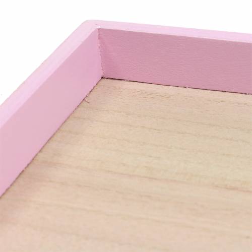 Floristik24 Plateau en bois Rosa 49cm x 16.5cm