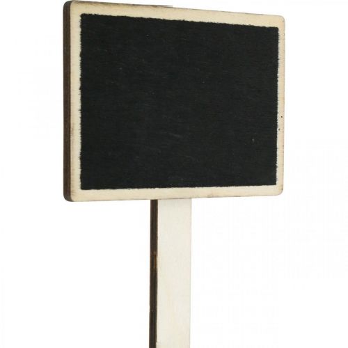 Floristik24 Planche à coller, planche en bois pour écrire, panneau végétal, décoration mariage, rentrée scolaire 10×7cm L22cm 12pcs