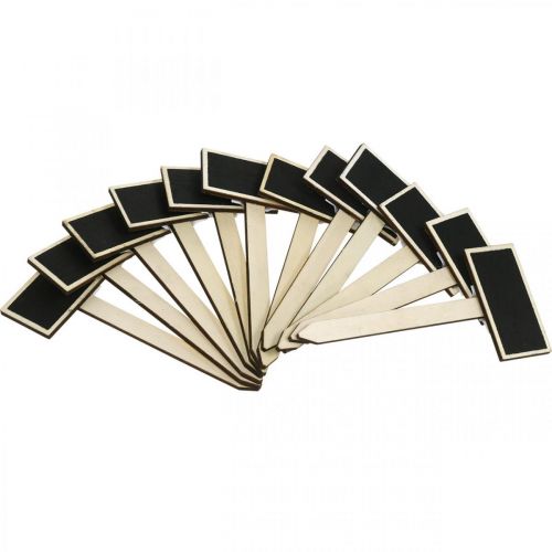 Article Planche en bois à coller, pancarte végétale, planche pour la rentrée, décoration de table pour mariage 9×4.5cm L19.5cm 12pcs