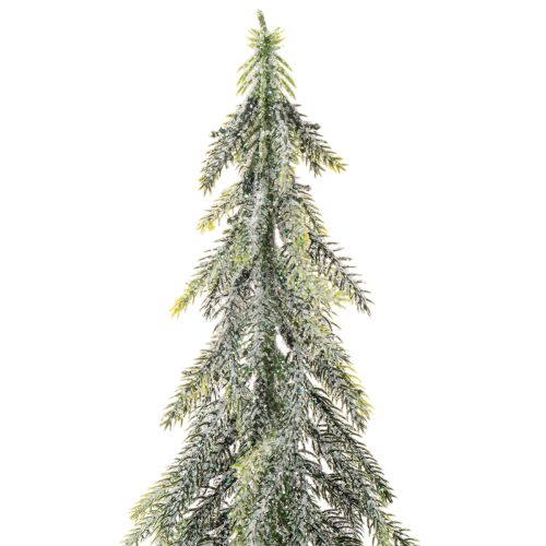 Sapin artificiel, finition givrée, avec socle en bois, décoration hivernale, 60 cm | Floristik24.be