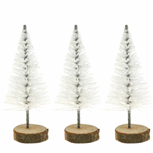 Floristik24 Sapin de Noël décoratif paillettes blanches 8cm 24 pcs