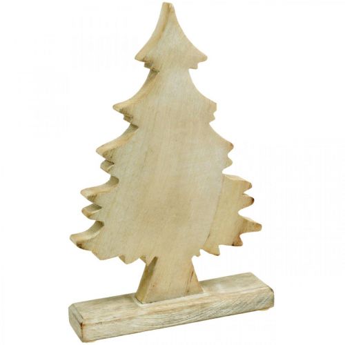 Floristik24 Déco sapin de Noël bois lavé décoration de table Avent 32×20×5.5cm