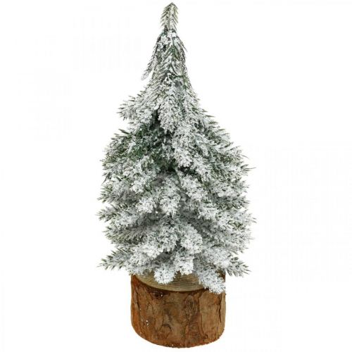 Floristik24 Sapin de Noël décoratif, décoration hivernale, sapin avec neige H19cm