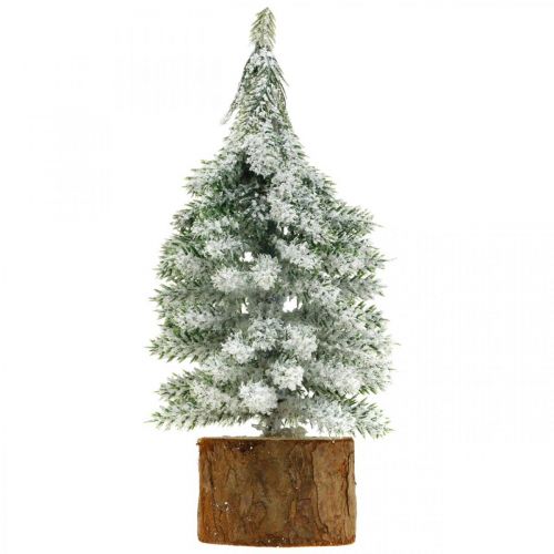 Sapin de Noël déco, décoration hiver, sapin avec neige H19cm