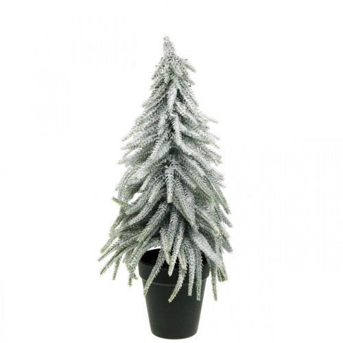 Floristik24 Sapin décoratif avec neige, décoration de l&#39;avent, sapin en pot H37cm