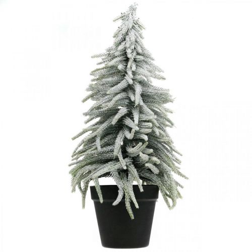 Sapin d'hiver en pot, décoration de Noël, sapin avec neige H45cm