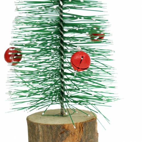 Article Sapin de Noël vert neigé Ø6cm H20cm 4pcs