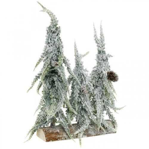 Sapins avec neige, décoration de l'Avent, forêt d'hiver L16.5cm H28cm Sapins avec neige, décoration de l'Avent, forêt d'hiver L16.5cm H28cm