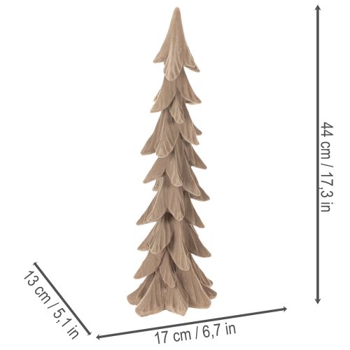 Petit sapin de Noël décoratif floqué, décoration de table, 44 cm | Floristik24.be