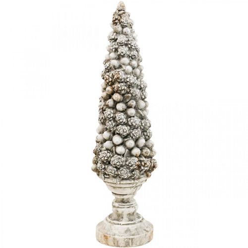 Floristik24 Sapin avec socle Chic Antique déco arbre gris H60cm