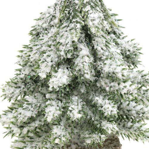 Floristik24 Sapin de Noël avec neige, décoration de Noël, sapin décoratif H14cm