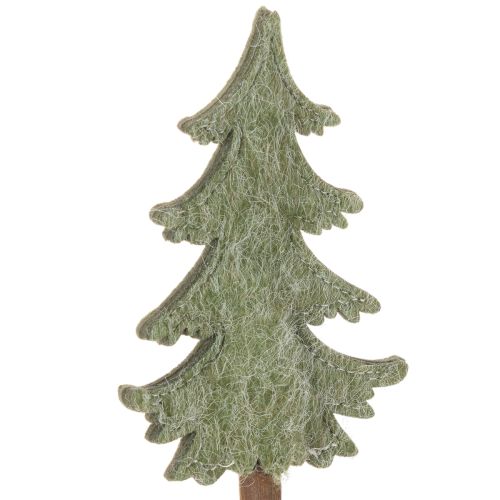 Sapin de Noël décoratif sur bâtonnet pour jardinières et compositions florales hautes, 45 cm, lot de 6 | Floristik24.be
