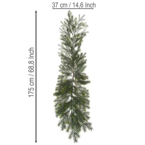 Branche de sapin artificielle décorative pour compositions florales créatives, 175 cm | Floristik24.be