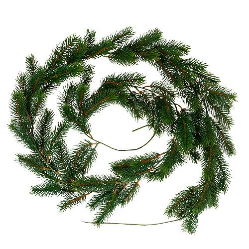 Floristik24 Guirlande de sapin 182cm Guirlande de Noël verte extérieur/intérieur