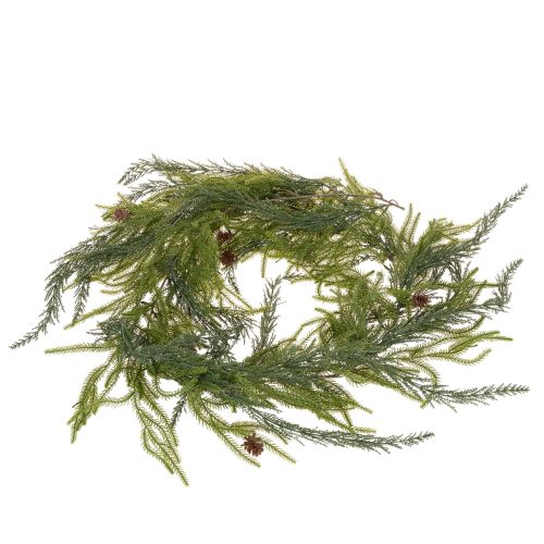 Guirlande artificielle de branches de pin avec pommes de pin pour décoration de l'Avent, 218 cm | Floristik24.be