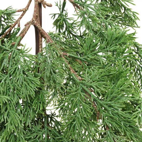 Floristik24 Branche de cyprès artificielle verte à suspendre à 5 branches décoratives 75cm