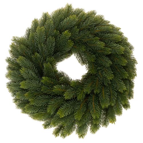 Couronne de branches de sapin artificielles, verte, ronde, 50 cm