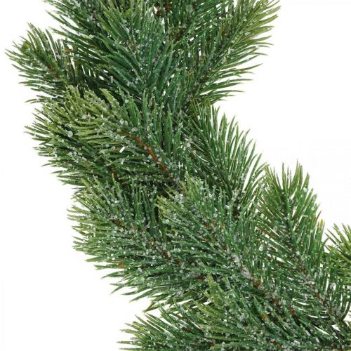 Article Guirlande de sapin décoration murale artificielle vert Noël, glacé Ø45cm