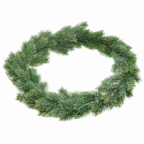 Article Guirlande de sapin décoration murale artificielle vert Noël, glacé Ø45cm