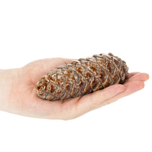 Décoration de table en céramique en forme de pomme de pin, automne, 14 cm, lot de 3. | Floristik24.be