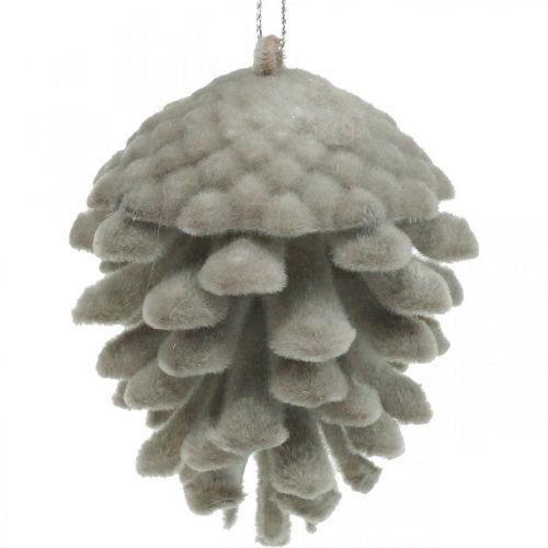 Article Pommes de pin cônes décoratifs à suspendre marron 8cm 4pcs