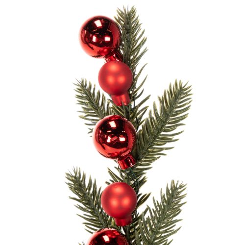 Branche de sapin artificielle avec boules de Noël, 48 cm, 2 pièces | Floristik24.be