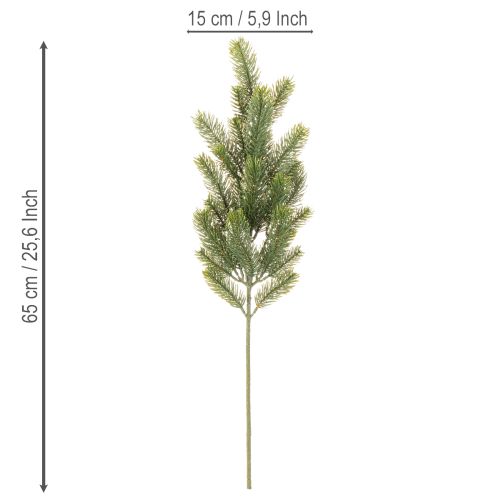 Branche de sapin artificielle, branche décorative, artificielle pour décoration de Noël, 65 cm, lot de 3 | Floristik24.be