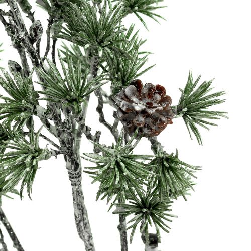 Floristik24 Branche de sapin blanchie à la chaux vert 46cm