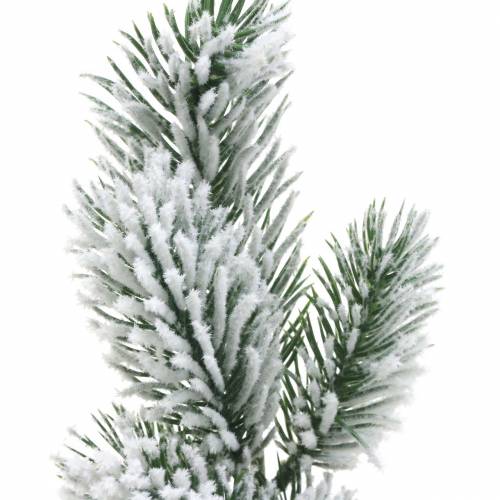 Article Branche de sapin vert neigé 39cm 8pcs