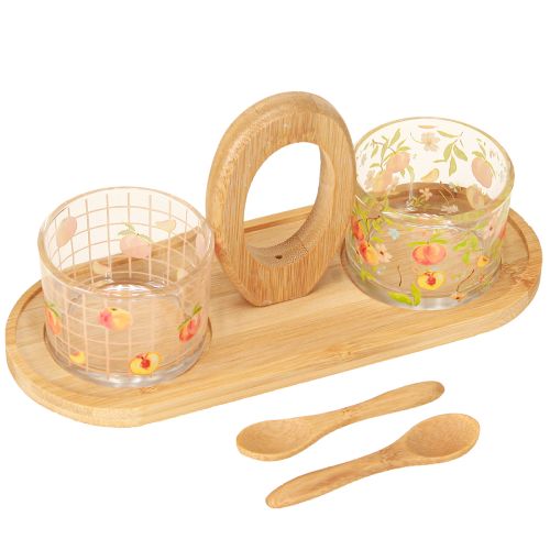 Service à tapas motif pêche décoration de table été 23×9×10,5cm