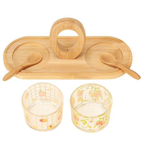 Article Service à tapas motif pêche décoration de table été 23×9×10,5cm