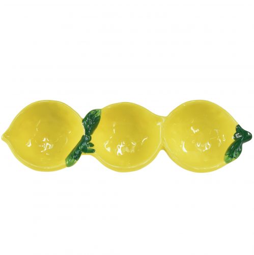 Floristik24 Bols à tapas céramique citron décoration de table 28,5cm H4cm