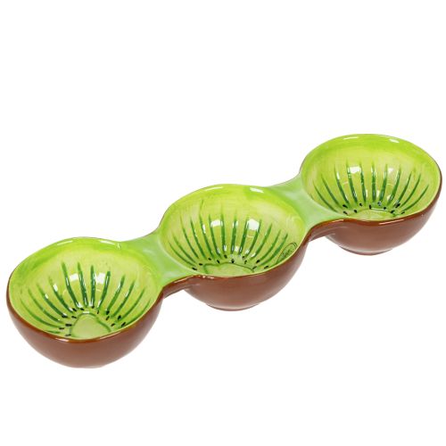 Bol en céramique à motif kiwi, décoration estivale pour un service élégant de tapas et d'en-cas, 30 cm