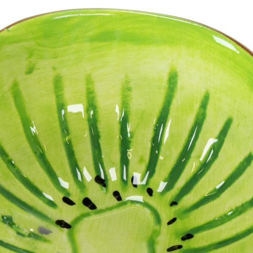Article Bol en céramique à motif kiwi, décoration estivale pour un service élégant de tapas et d'en-cas, 30 cm