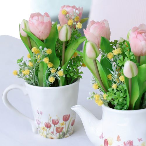Article Mug à café orné de fleurs colorées pour un réveil tout en douceur 10,5 cm